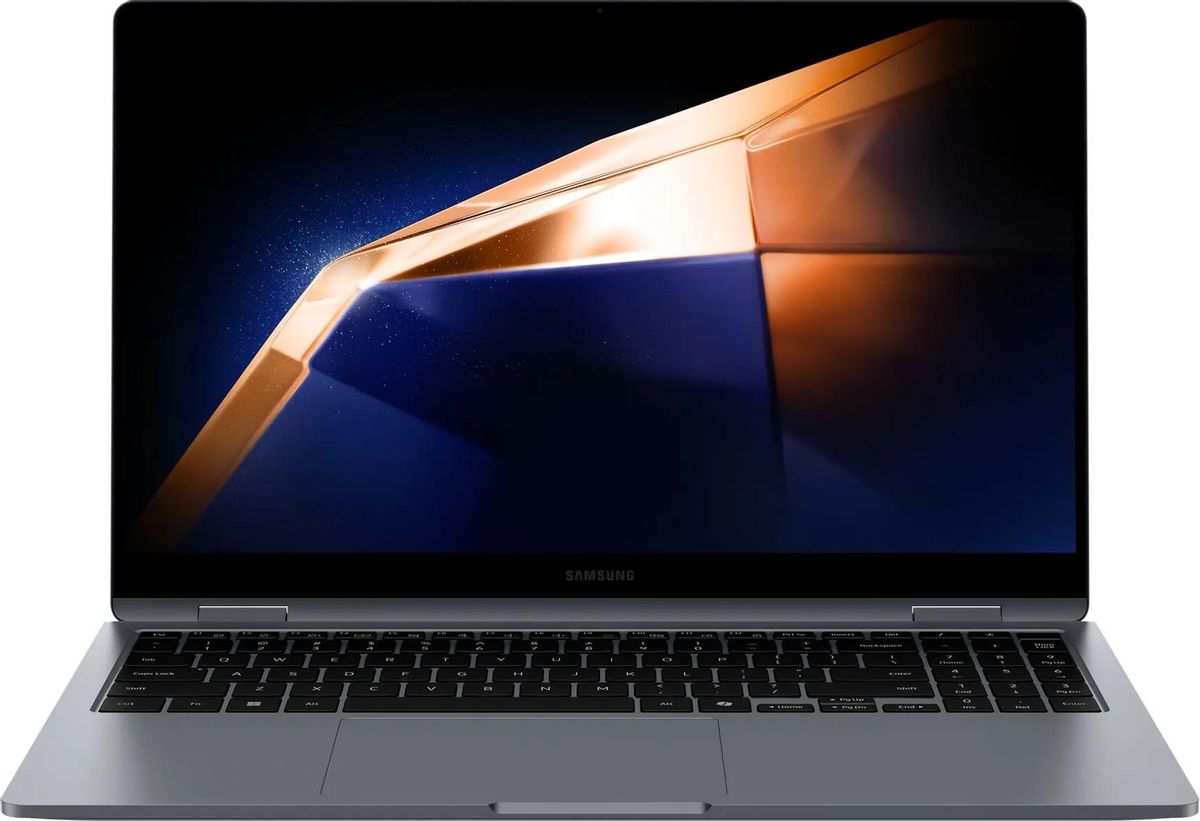 Ноутбук Samsung Galaxy Book 4 360 NP750 15.6", 2024, трансформер,  AMOLED, Intel Core 7 150U 1.8ГГц, 10-ядерный, 16ГБ LPDDR5, 512ГБ SSD,  Intel Graphics, Windows 11 Home, серый [np750qgk-kg2in]